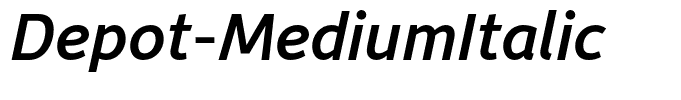 Depot-MediumItalic