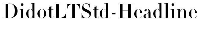 DidotLTStd-Headline