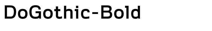 DoGothic-Bold