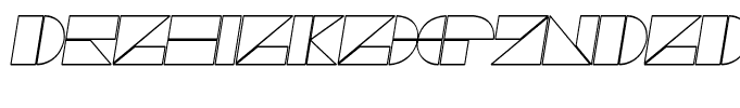 DrebiekExpandedOutlineItalic
