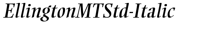 EllingtonMTStd-Italic