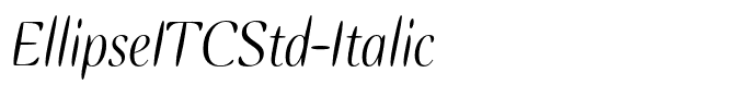 EllipseITCStd-Italic