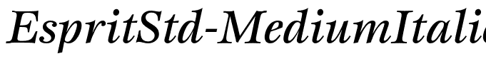 EspritStd-MediumItalic
