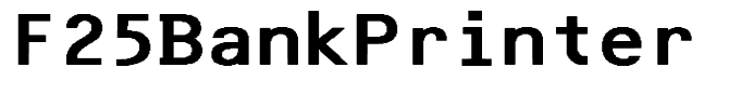 F25BankPrinter