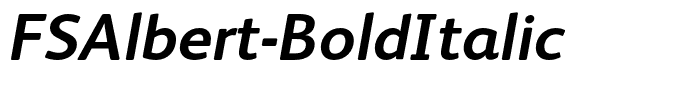 FSAlbert-BoldItalic