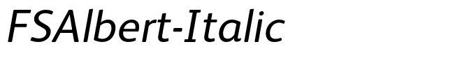 FSAlbert-Italic