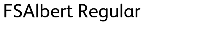 FSAlbert Regular