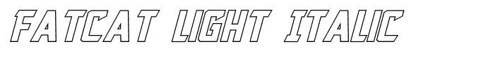 Fatcat Light Italic