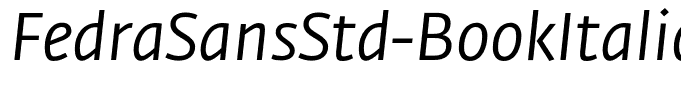 FedraSansStd-BookItalic
