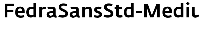 FedraSansStd-Medium