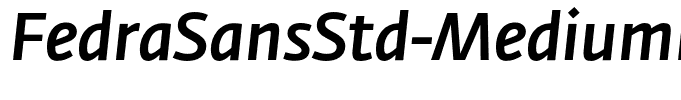 FedraSansStd-MediumItalic