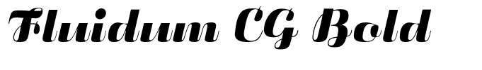 Fluidum CG Bold