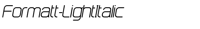 Formatt-LightItalic