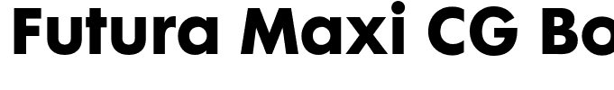 Futura Maxi CG Bold