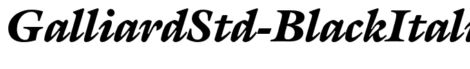 GalliardStd-BlackItalic