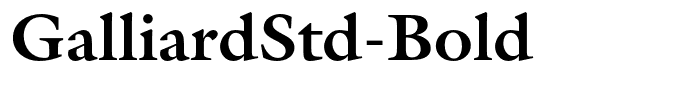 GalliardStd-Bold