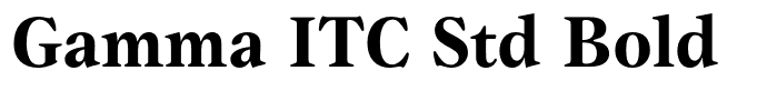 Gamma ITC Std Bold