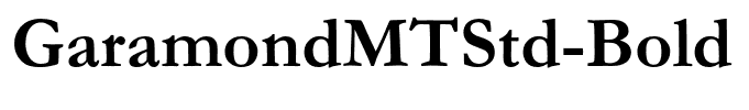 GaramondMTStd-Bold