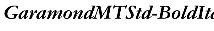 GaramondMTStd-BoldItalic