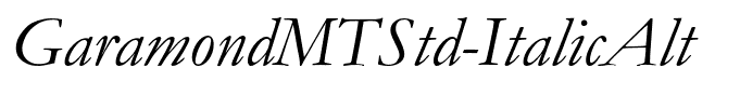 GaramondMTStd-ItalicAlt