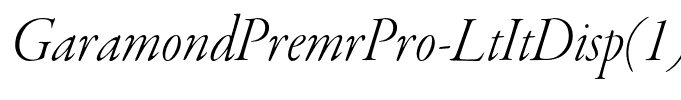 GaramondPremrPro-LtItDisp(1)