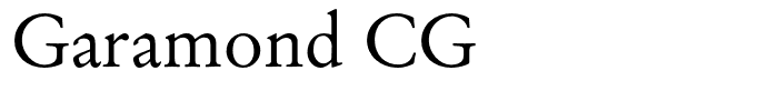 Garamond CG