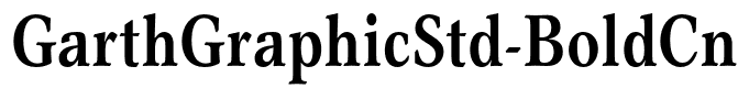 GarthGraphicStd-BoldCn