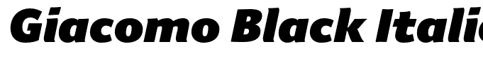 Giacomo Black Italic