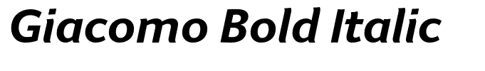 Giacomo Bold Italic