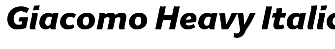 Giacomo Heavy Italic
