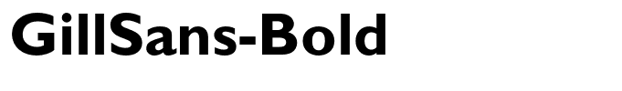 GillSans-Bold