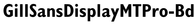 GillSansDisplayMTPro-BdCn