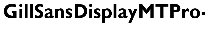 GillSansDisplayMTPro-Bold