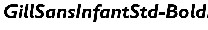 GillSansInfantStd-BoldIt