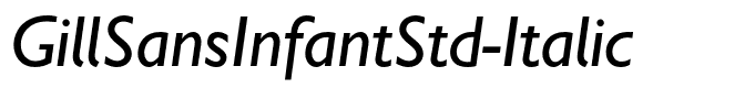 GillSansInfantStd-Italic