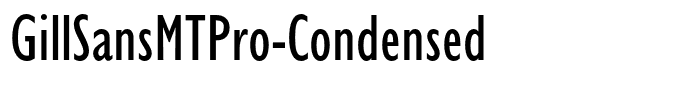 GillSansMTPro-Condensed