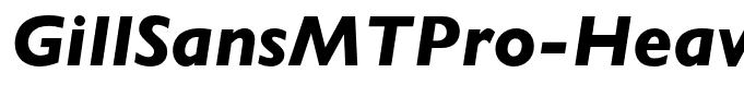 GillSansMTPro-HeavyItalic