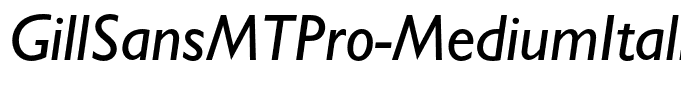 GillSansMTPro-MediumItalic