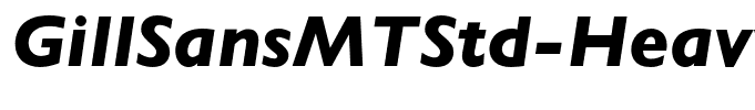 GillSansMTStd-HeavyItalic
