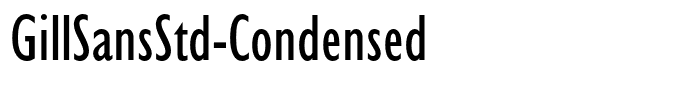 GillSansStd-Condensed