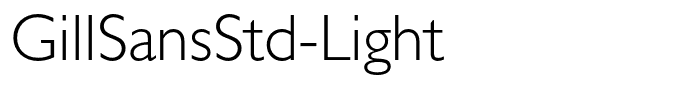 GillSansStd-Light