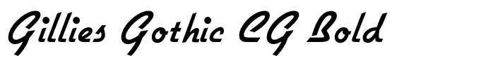 Gillies Gothic CG Bold