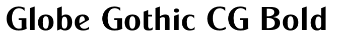 Globe Gothic CG Bold