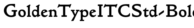GoldenTypeITCStd-Bold
