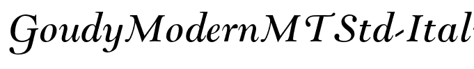 GoudyModernMTStd-Italic