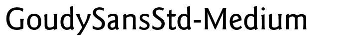 GoudySansStd-Medium