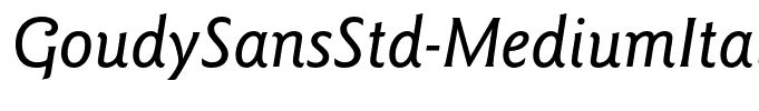 GoudySansStd-MediumItalic
