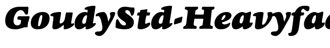 GoudyStd-HeavyfaceItalic