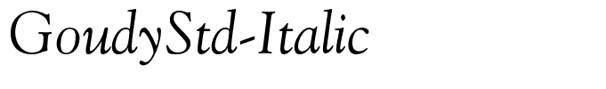 GoudyStd-Italic