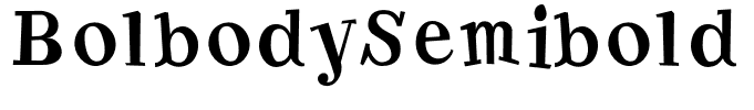 BolbodySemibold
